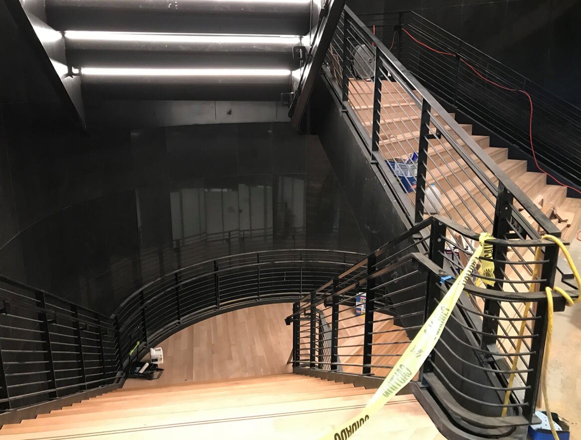 Connell Building - Curved Railings